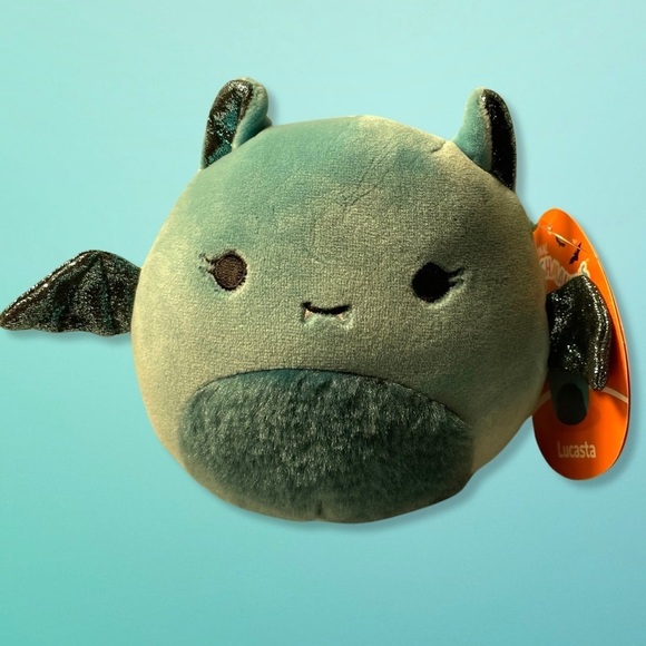 Squishmallows Other - Squishmallow Lucasta Blue Sparkly Halloween Bat  5 inch